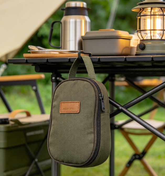 Portable Camping Tableware Organizer – Oxford Fabric with Zipper - Image 2