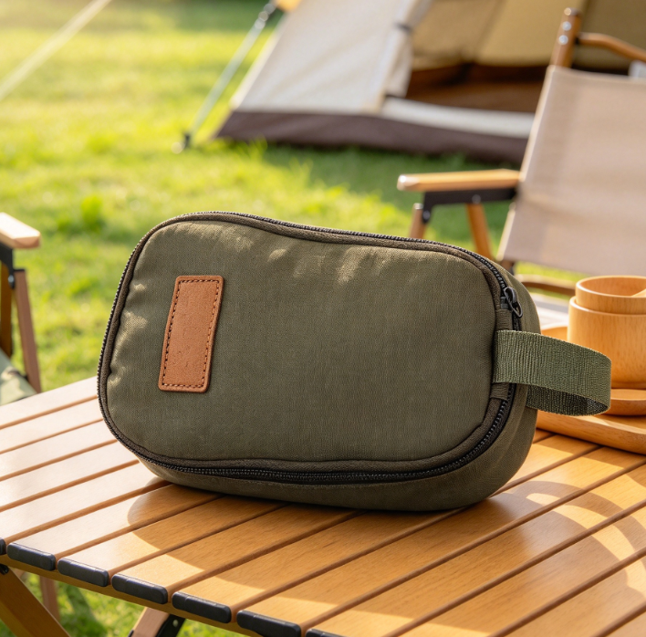 Portable Camping Tableware Organizer – Oxford Fabric with Zipper