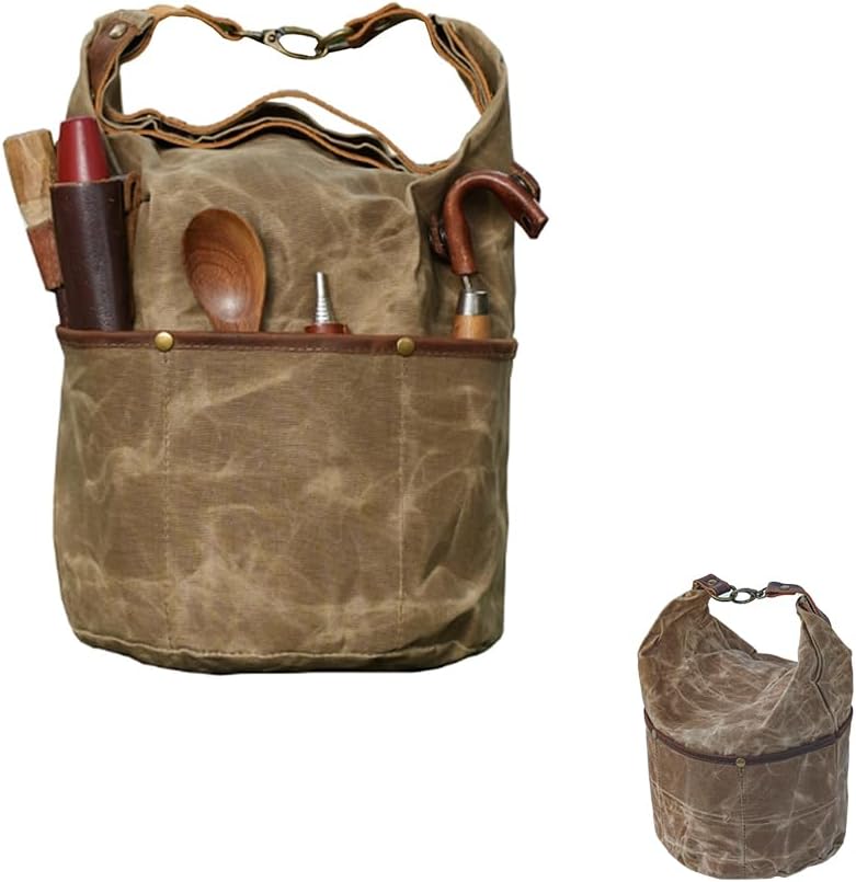 Camping Cookware Storage Bag, Canvas Set For Pots And Tableware