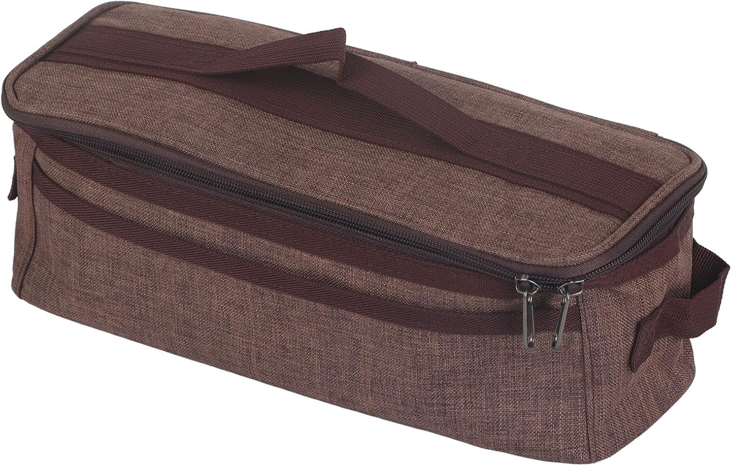Camping Storage Bag, Dual-Layer Tableware Organizer With Handle