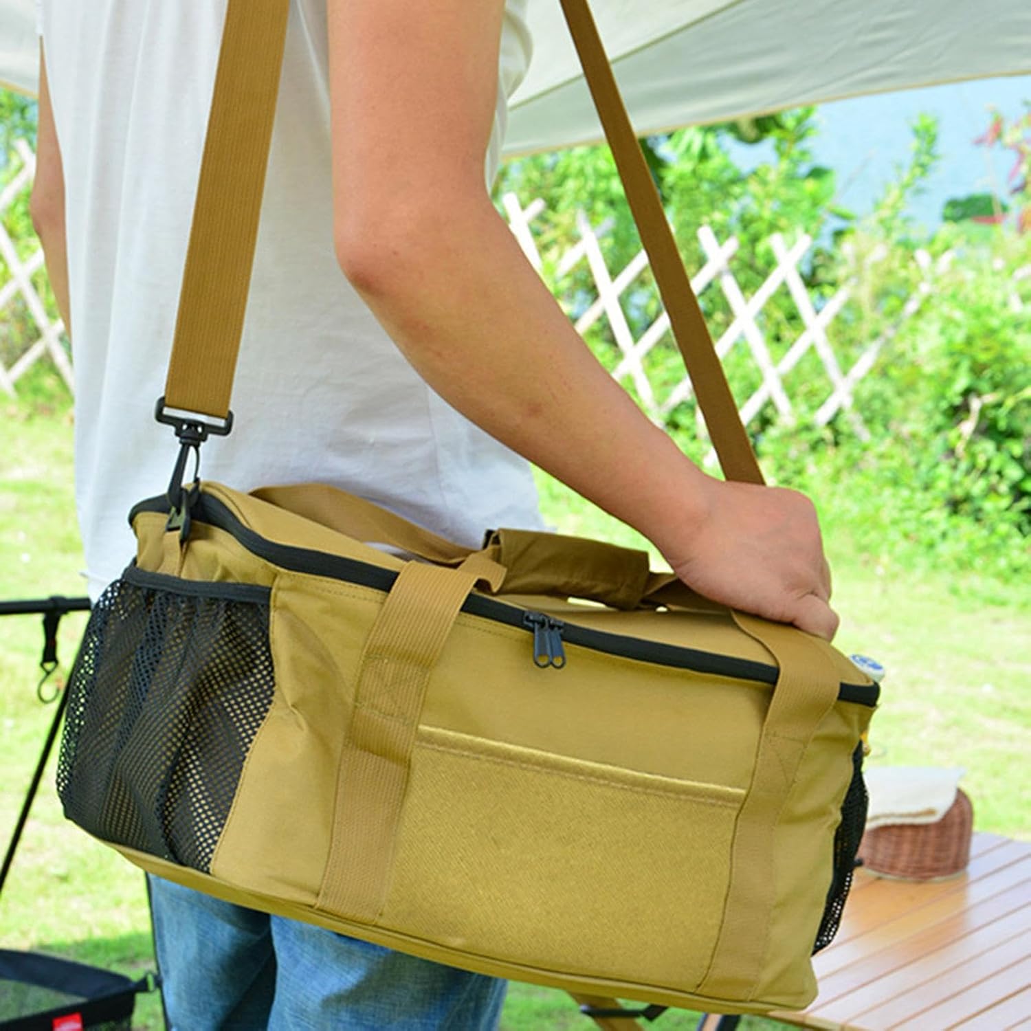 Camping Storage Bag, Portable For Hiking, Picnics, And Cookware - Image 2