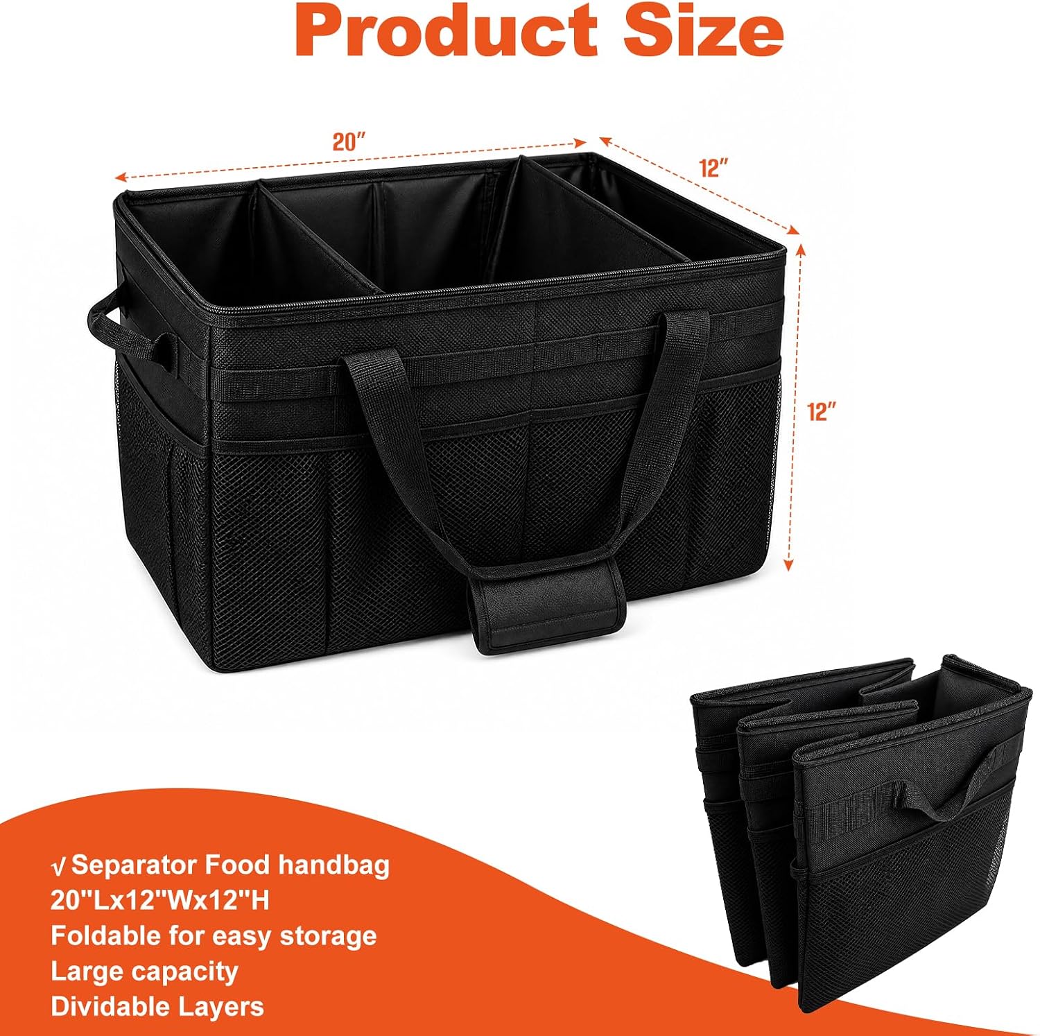 Camping Storage Bag, Large-Capacity With Adjustable Internal Compartments - Image 2
