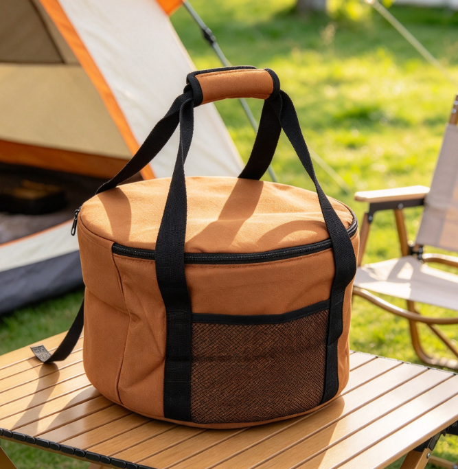 Portable, Large-Capacity Camping Tableware Organizer