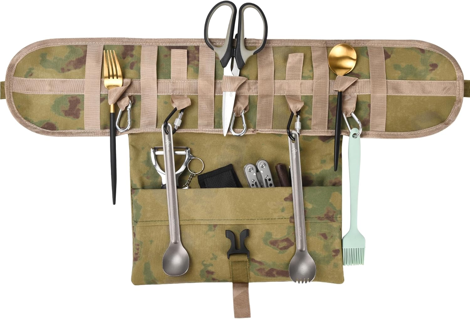 Hanging Camping Tableware Storage Bag, Waterproof And Compact