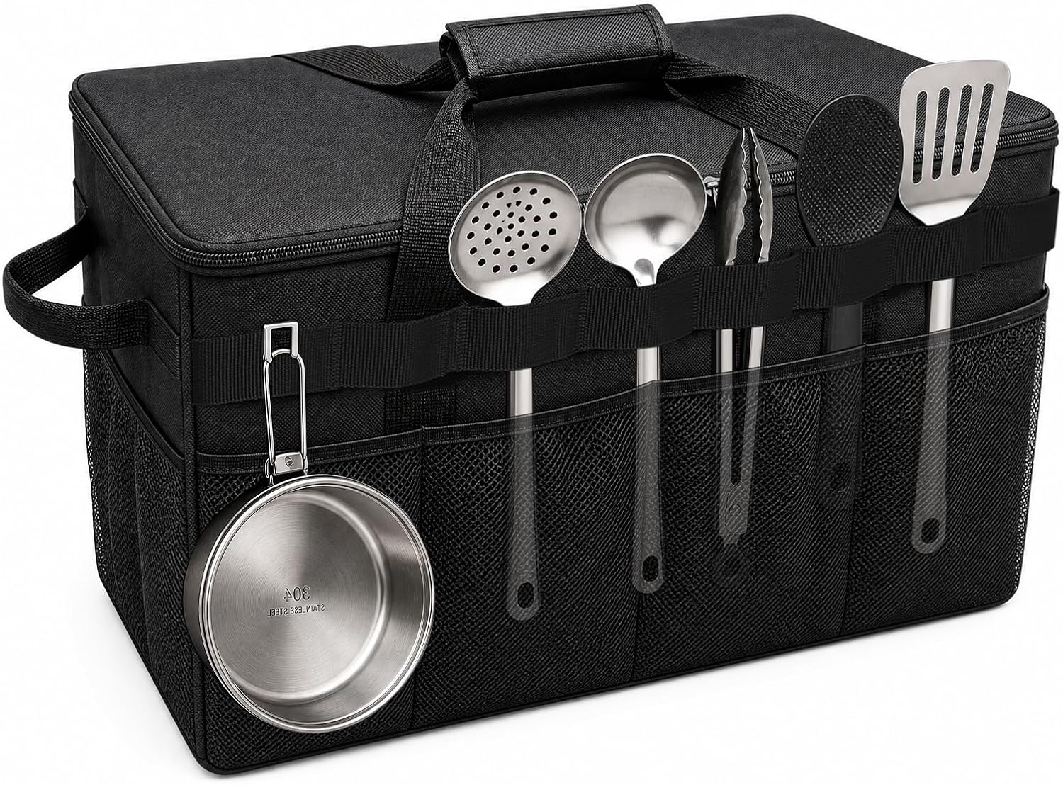 Camping Storage Bag, Large-Capacity With Adjustable Internal Compartments