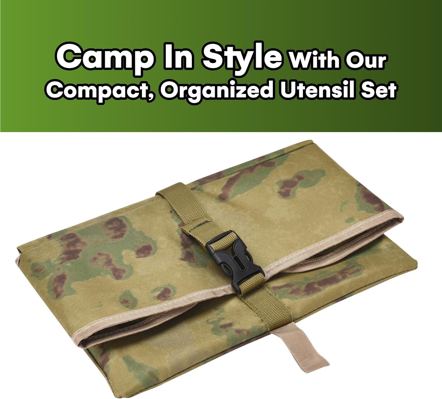 Hanging Camping Tableware Storage Bag, Waterproof And Compact - Image 2